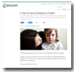 Care.com: 6 Tips for How to Discipline a Toddler