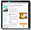 USA Today: Does US Car Insurance Cover Driving in Europe?